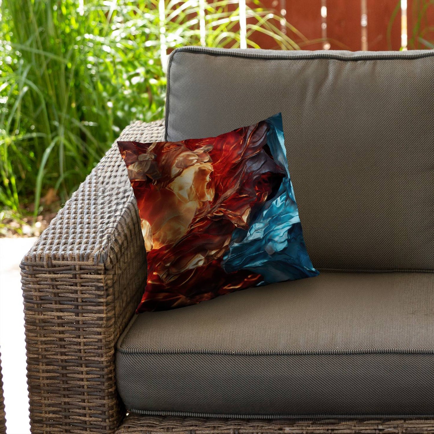 Golden foils - Throw pillow - Print on demand