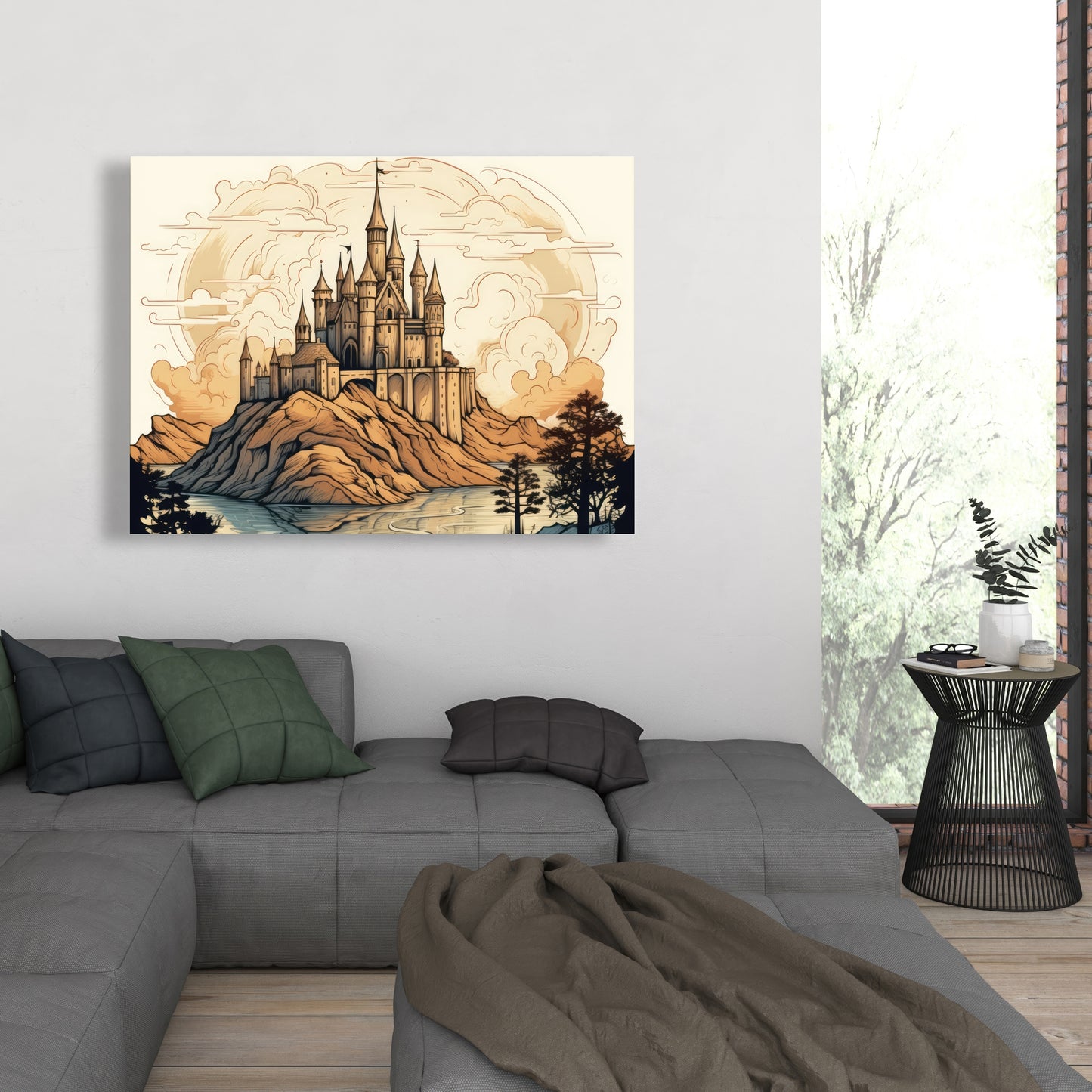 Legendary castle - 36"x48" Canvas