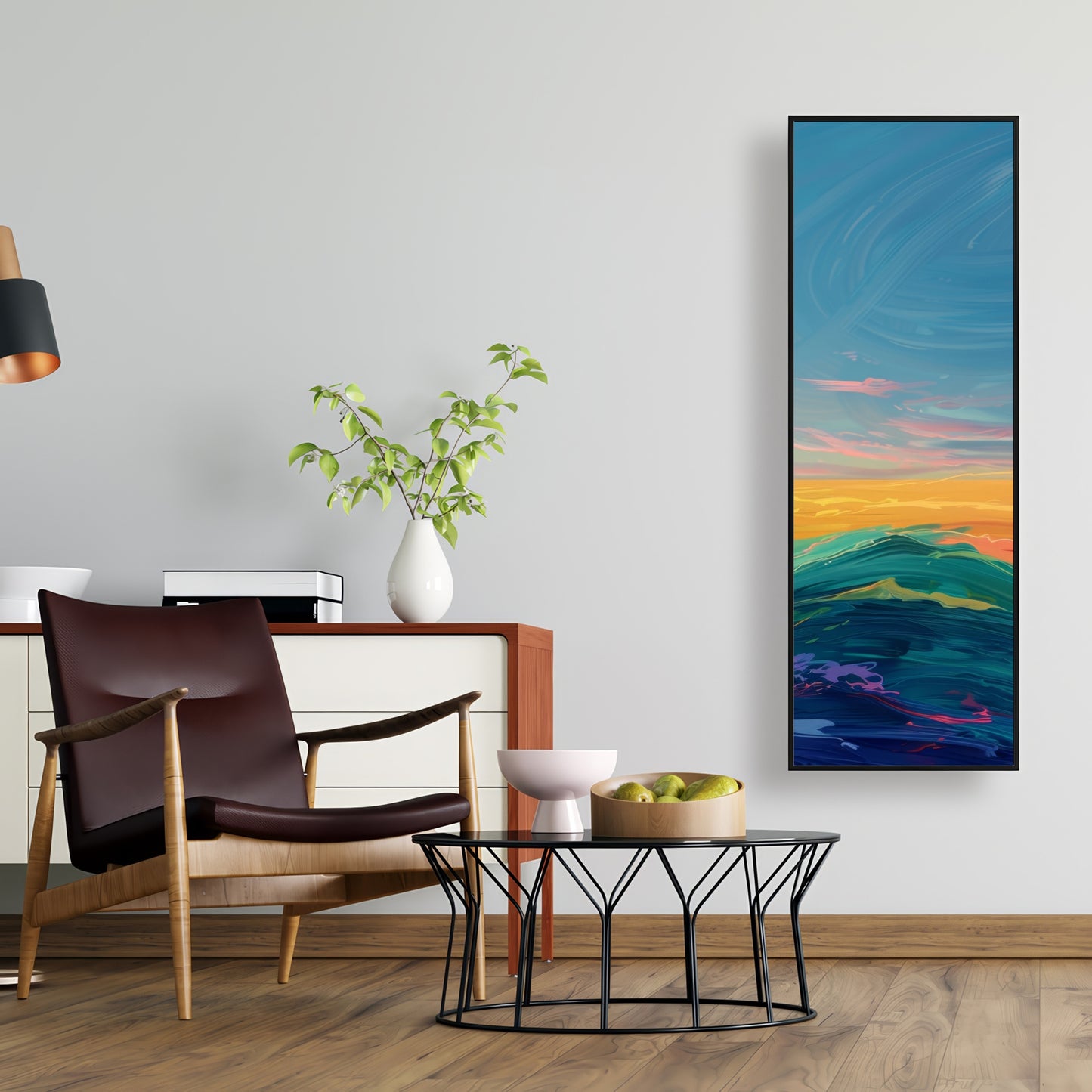 Watercolors - Framed Canvas - Print on demand