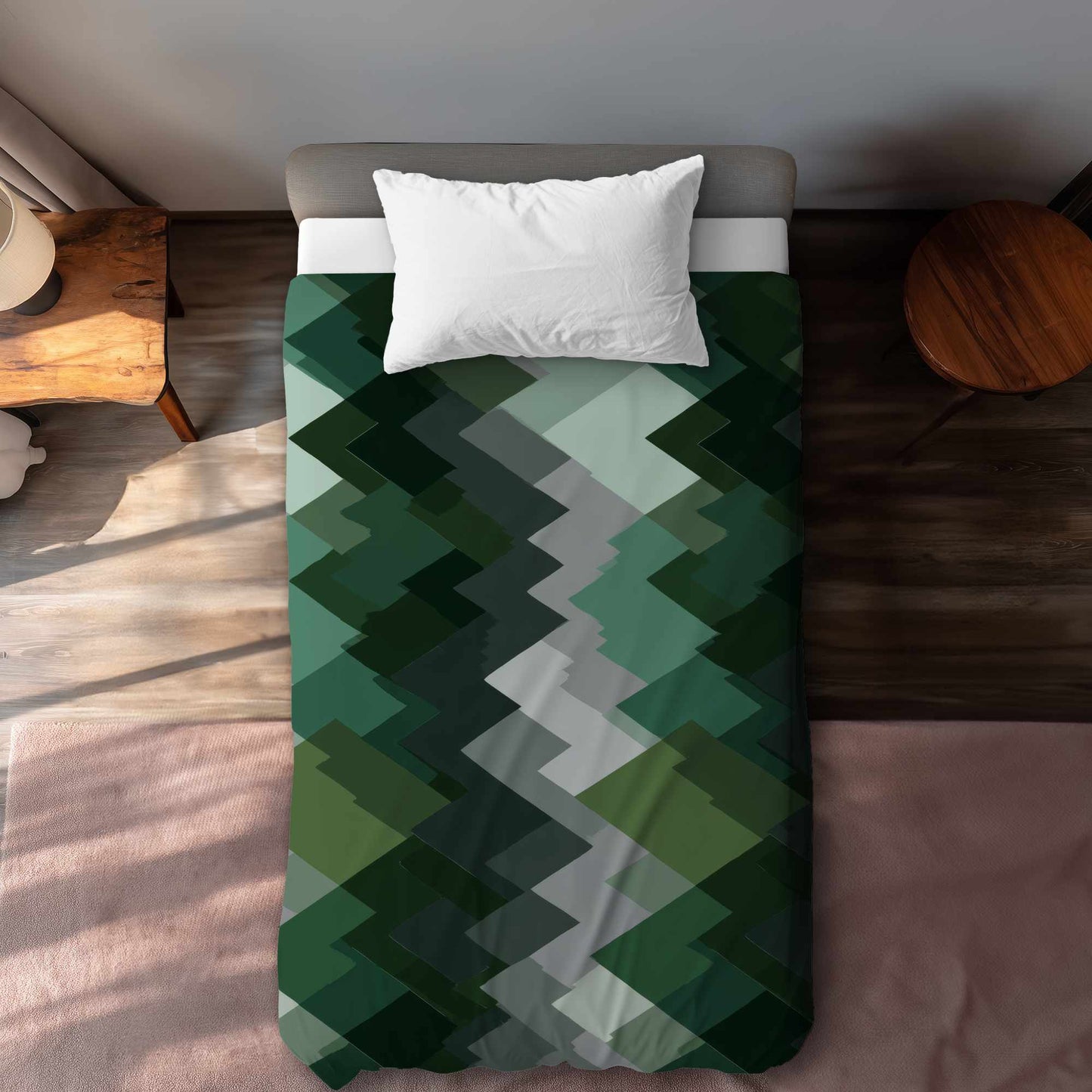 Housse de couette Evergreen Peaks | Linge de lit élégant pour la maison