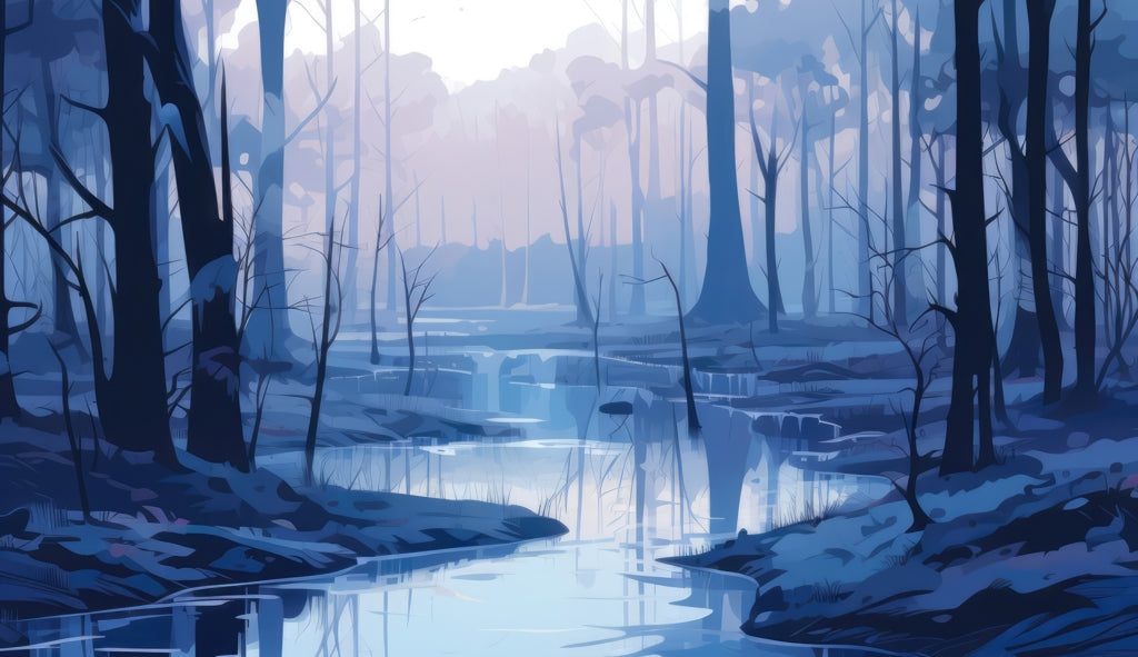 Cold and muddy - Tablecloth