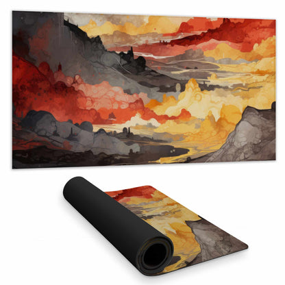 Tapis de souris de bureau "Scolding Land" - Tapis de bureau élégant pour la maison
