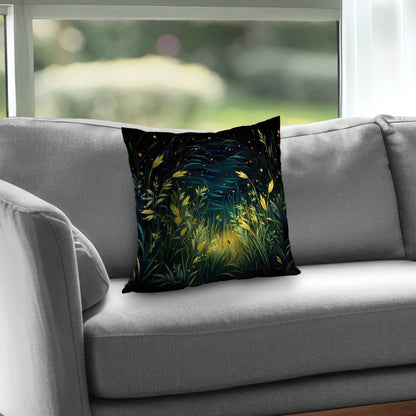 Lit plains - Throw Pillow