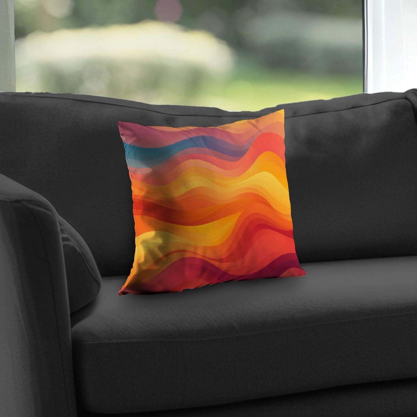 Sunset flow - Throw pillow - Print on demand