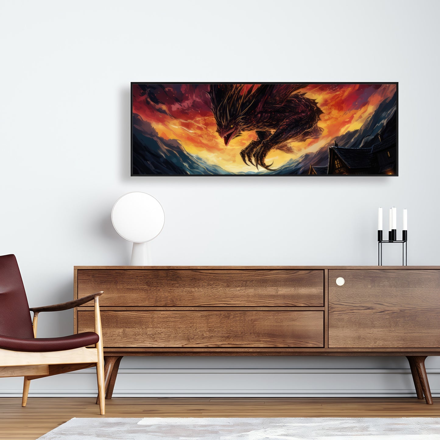 Back for revenge - Framed Canvas - Print on demand