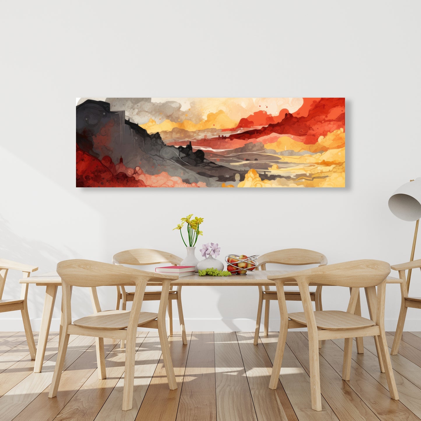 Scolding Land - White Canvas Art for Elegant Home Decor