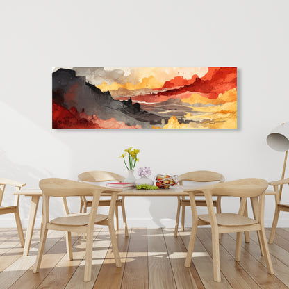 Scolding Land - White Canvas Art for Elegant Home Decor