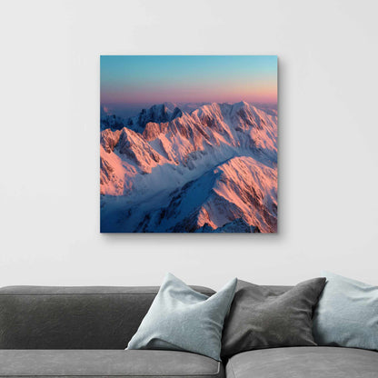 Sunny Peaks - Blue Canvas Art | Stylish Design