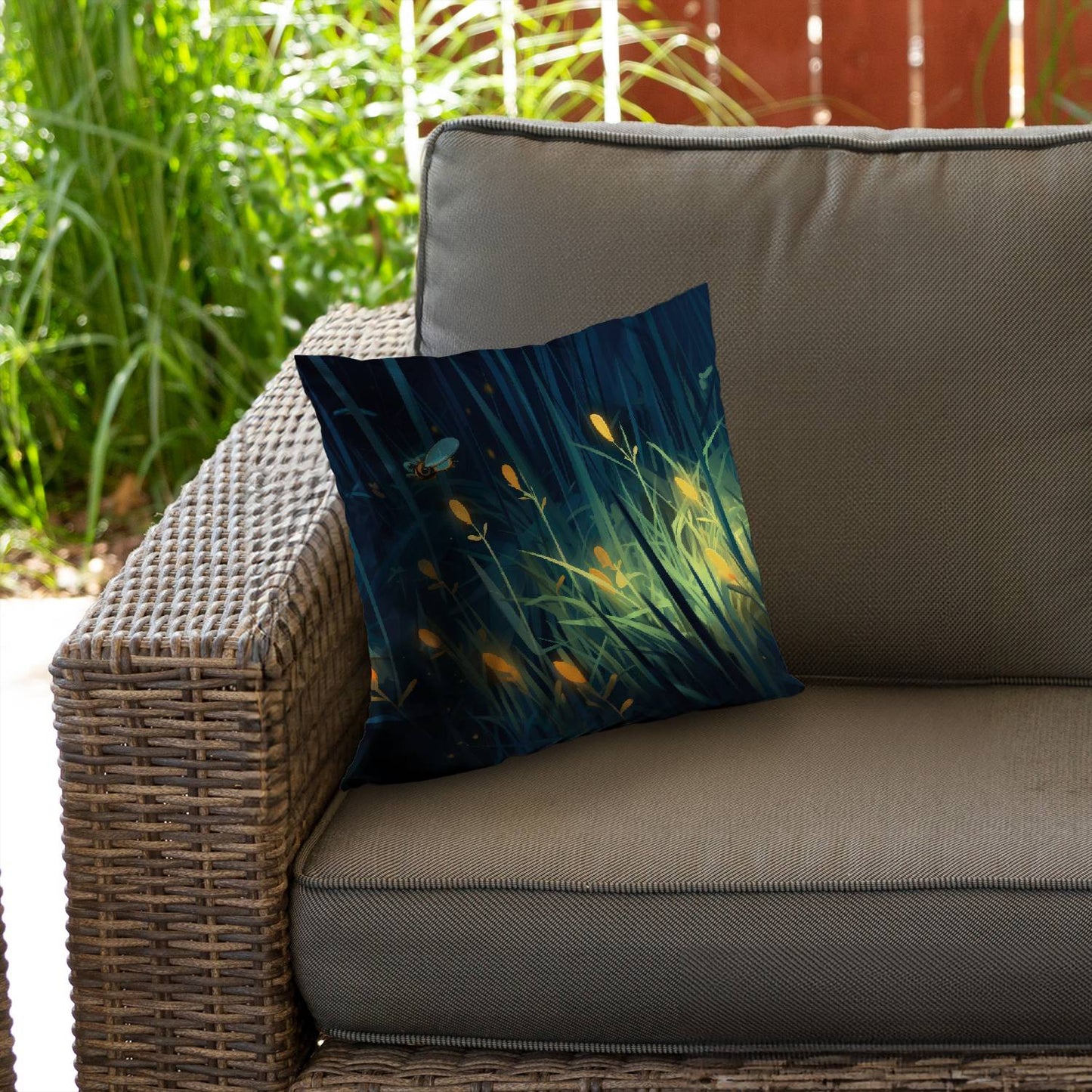 Glow trap - Throw pillow - Print on demand