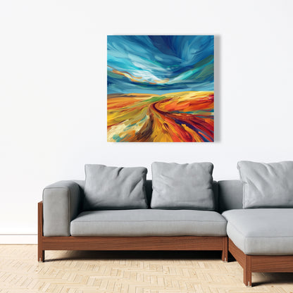 Land flow - 32"x32" Canvas