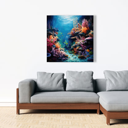 Coral - 32"x32" Canvas