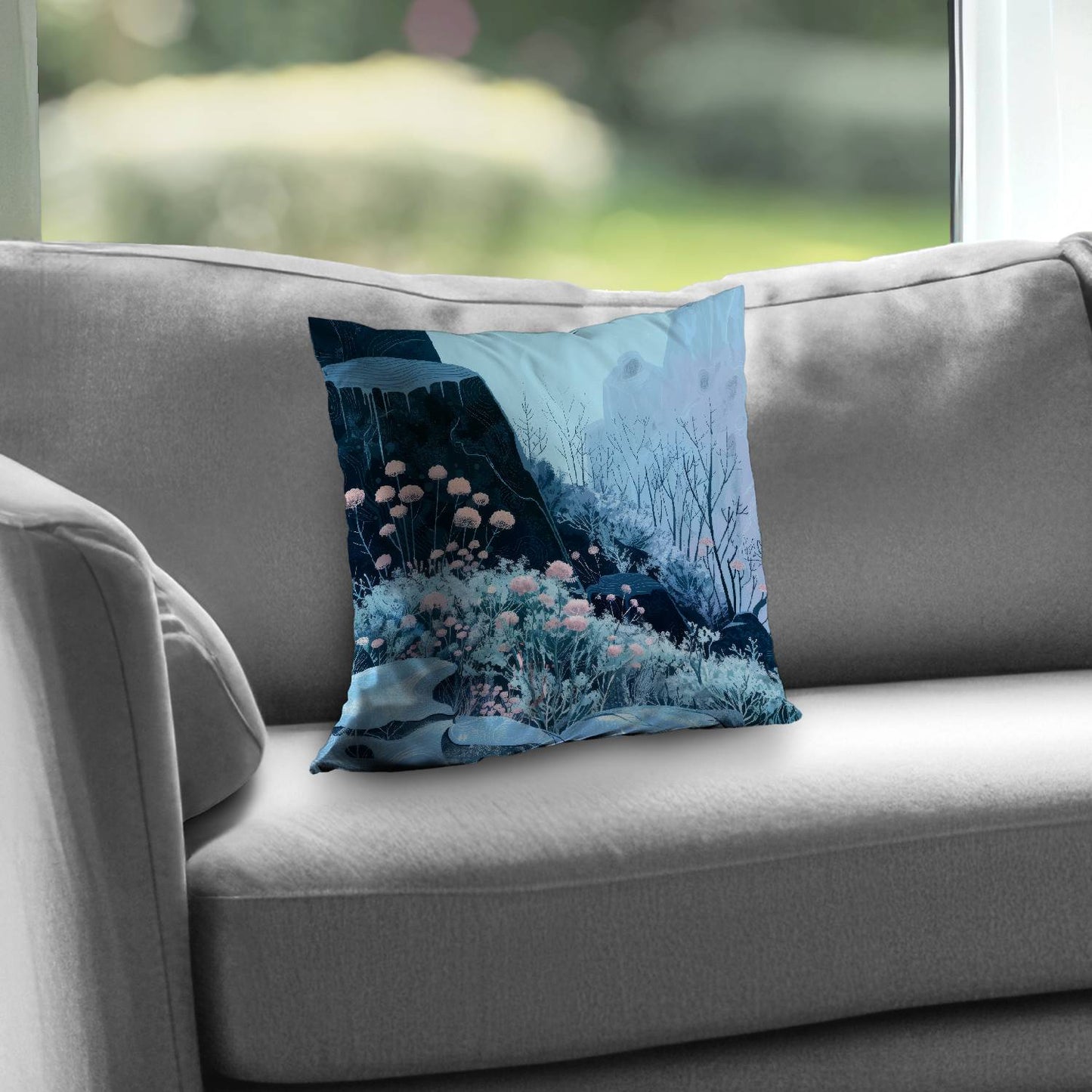 Annual freeze - Throw pillow - Print on demand