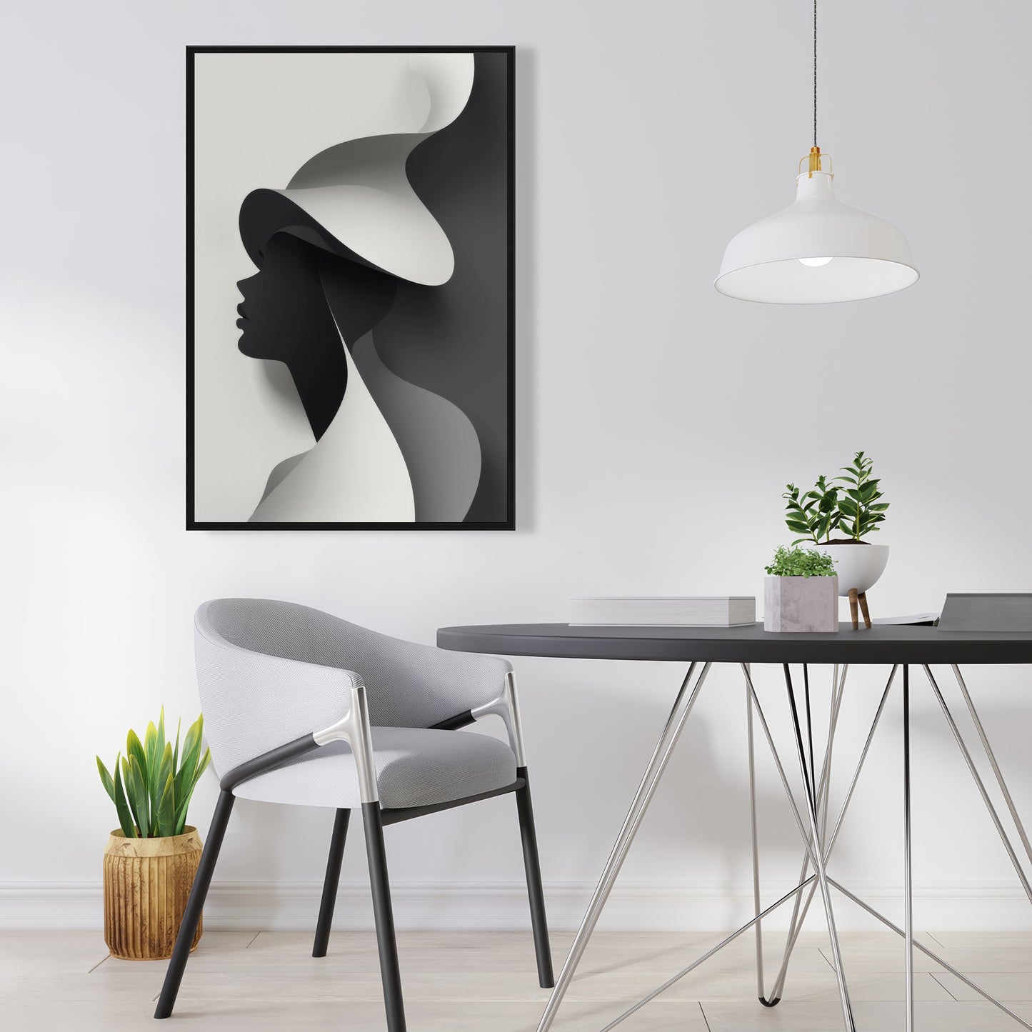 Duality - 36"x36" Framed canvas
