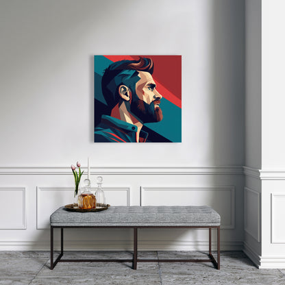Courageous - Red Canvas Art for Stylish Home Decor