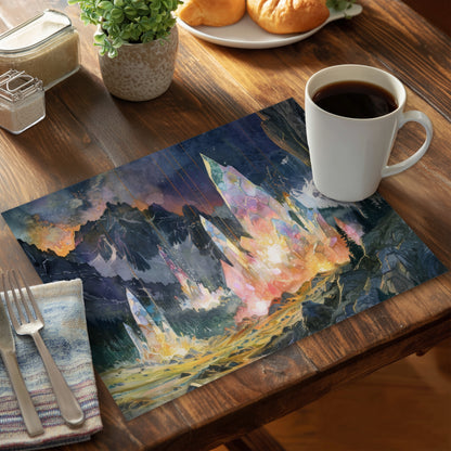 Growing Strong Polyester Placemat for Stylish Home Decor