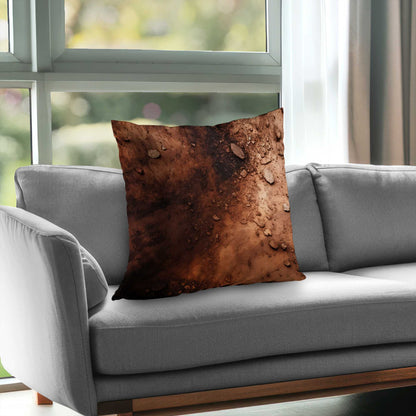 Digging Brown Poly Twill Throw Pillow Insert for Home Decor