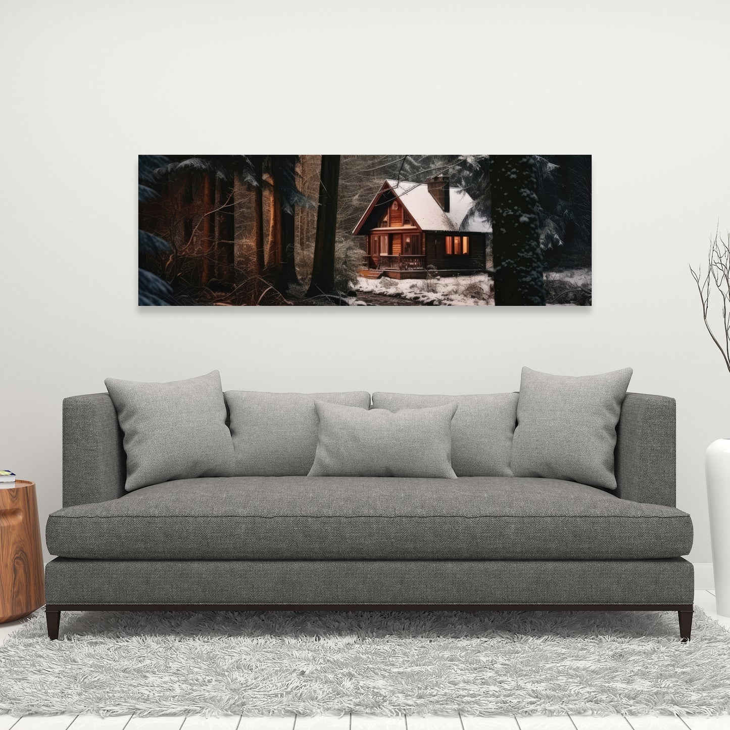 By the river - 32"x32" Canvas