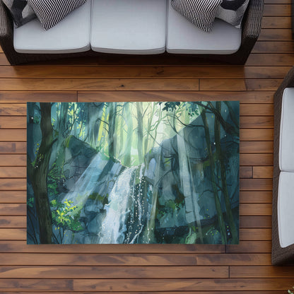 Sleeping Fall Outdoor Area Rug | Stylish Home Decor Solution