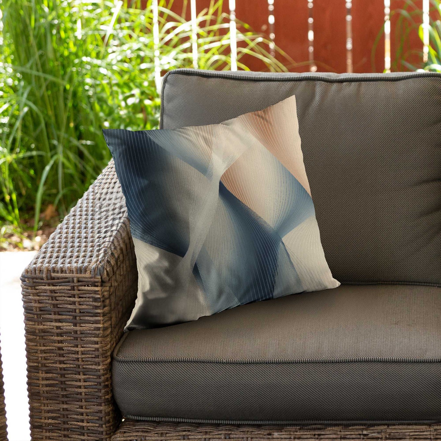 Coussin décoratif en sergé de polyester Heavenly Threads | Accessoire de décoration intérieure