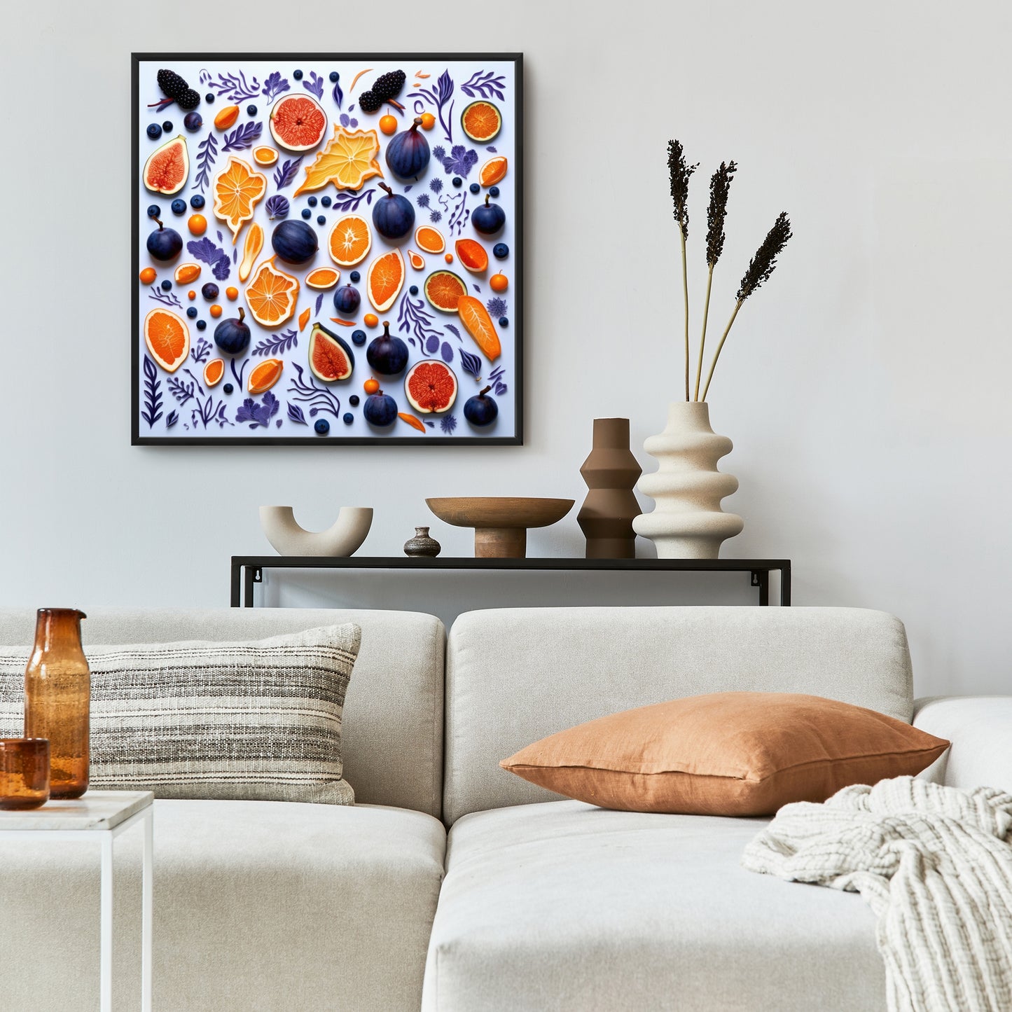 Fruity skins - 36"x36" Framed canvas