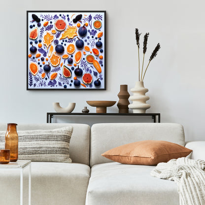 Fruity skins - 36"x36" Framed canvas