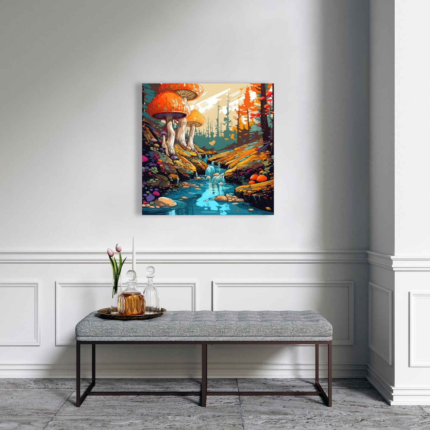 Wisdom Inbound - Red Canvas Art for Stylish Home Decor