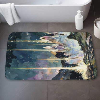 Magical Beams Bath Mat | Soft, Stylish Home Decor Mat