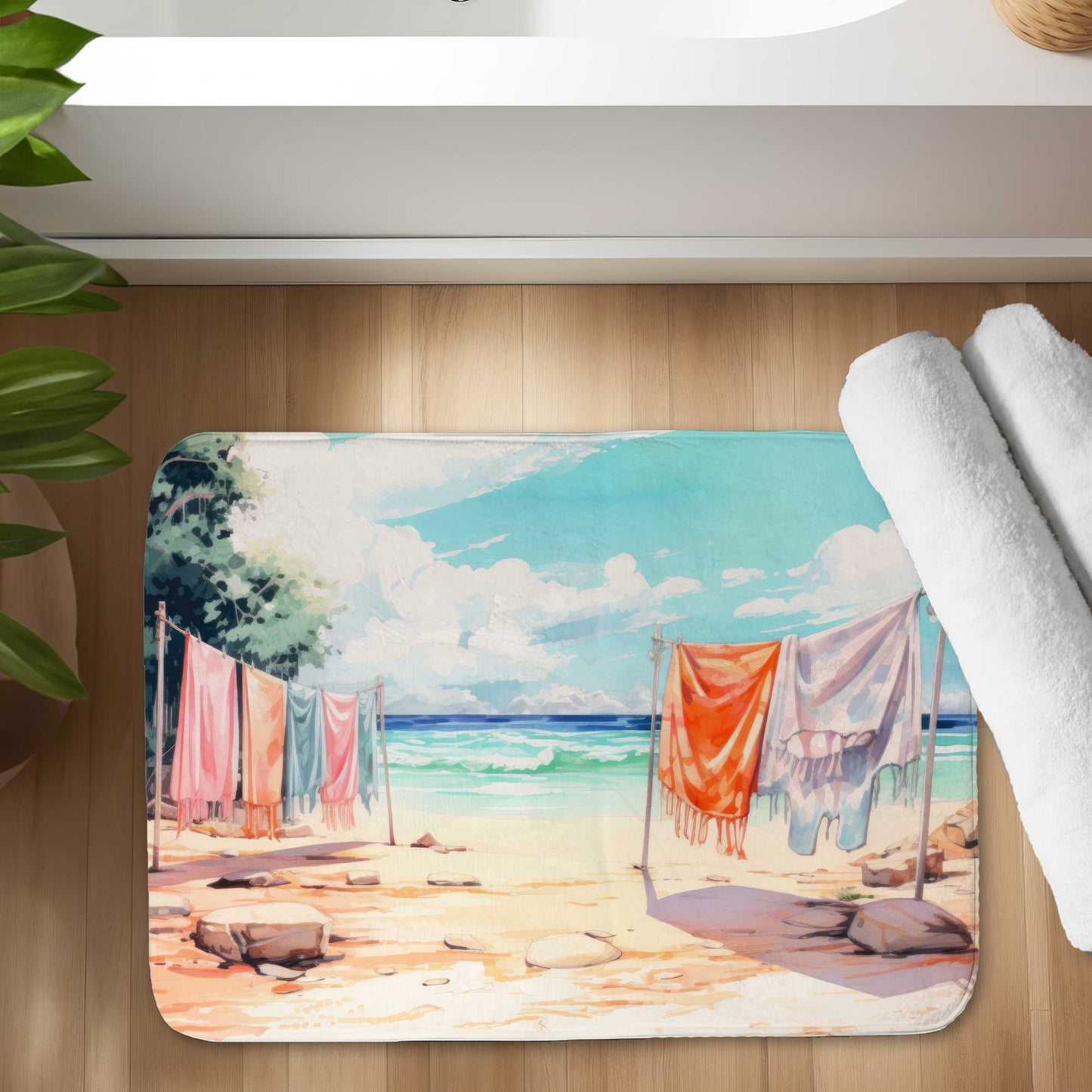 Sunny Side Bath Mat | Soft, Stylish Home Decor Rug