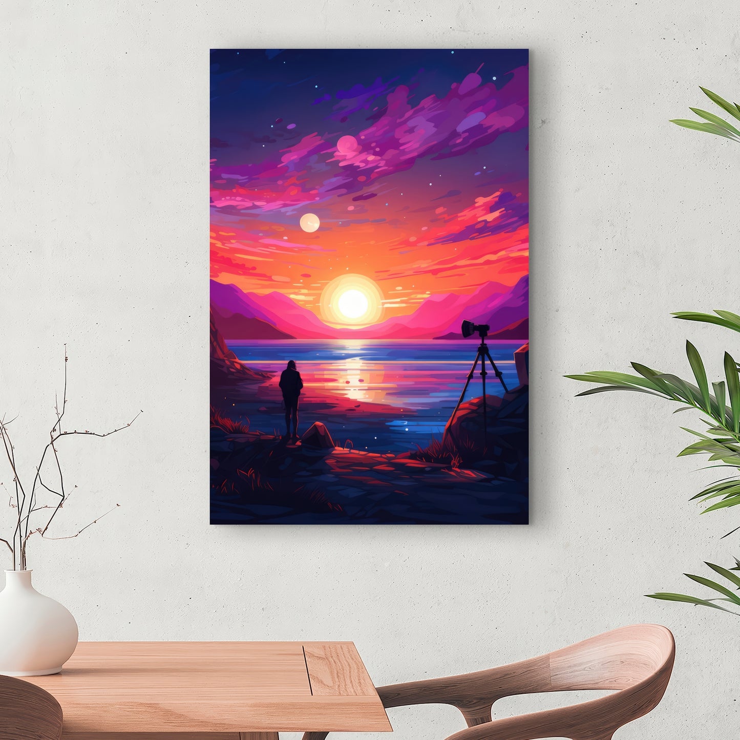 Solitude - Yellow Canvas Art for Home Decor | Modern Design