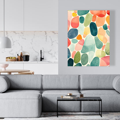 Seedy Shapes - Blue Canvas for Stylish Home Decor