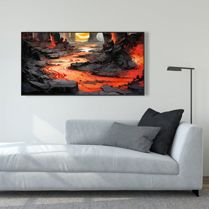 Charred - 36"x36" Framed canvas