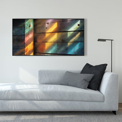 Rainbow glint - 24"x24" Framed canvas