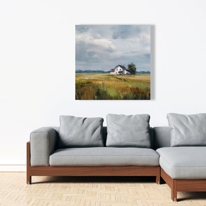 Marsh White Canvas for Home Decor - Stylish Wall Art