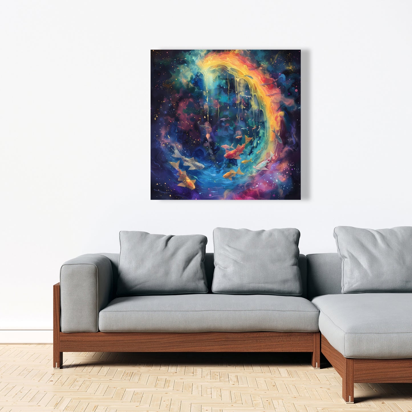 Milky wave - 32"x32" Canvas