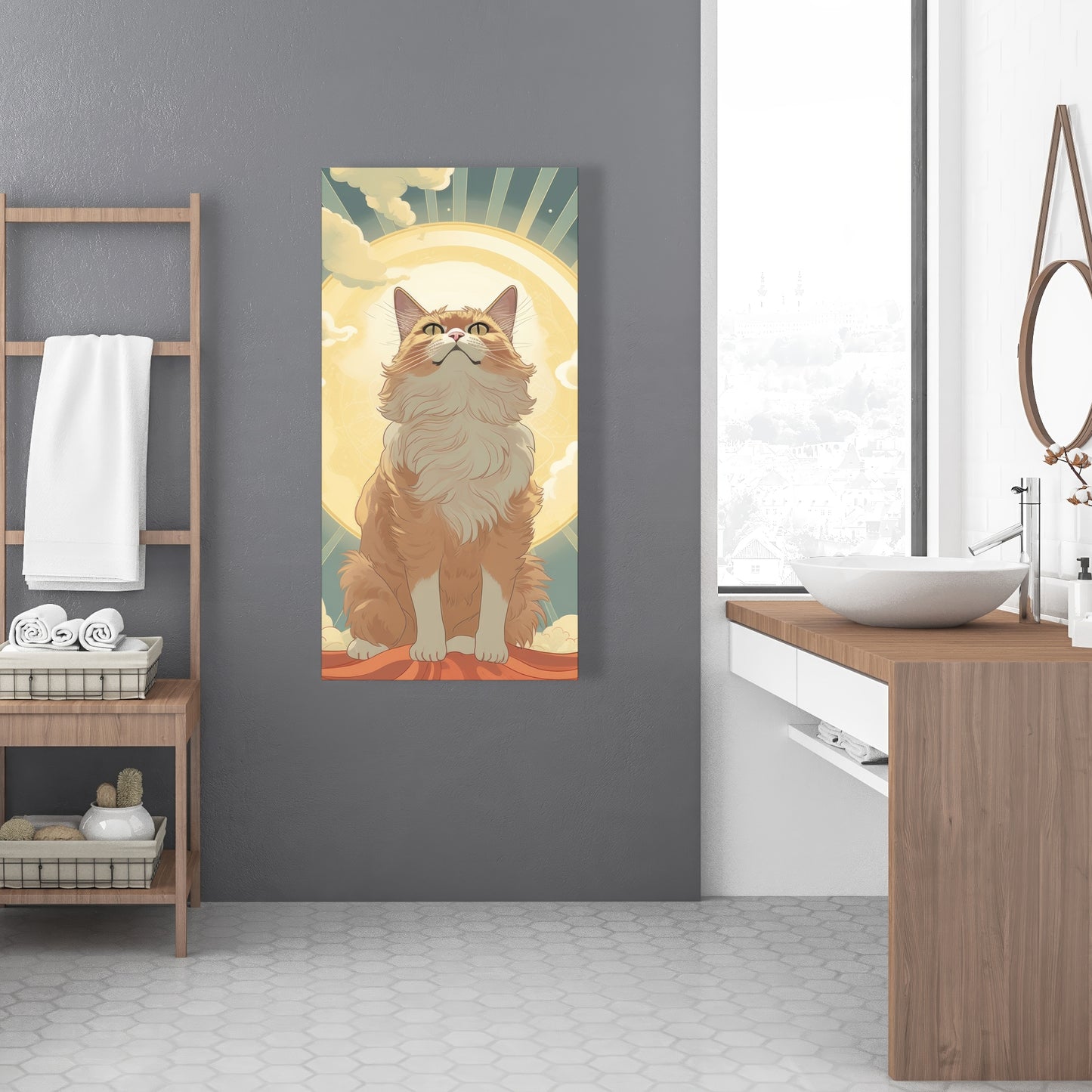 Moewing Above - Blue Canvas Art for Home Decor | Stylish Design