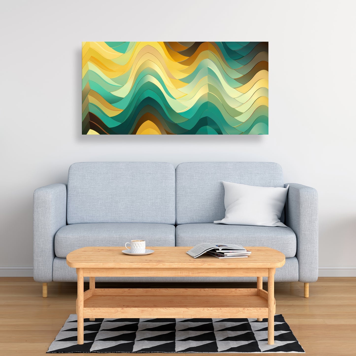 Jagged luxury - 32"x32" Canvas