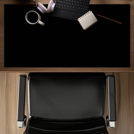 Pure black - Desk Mat