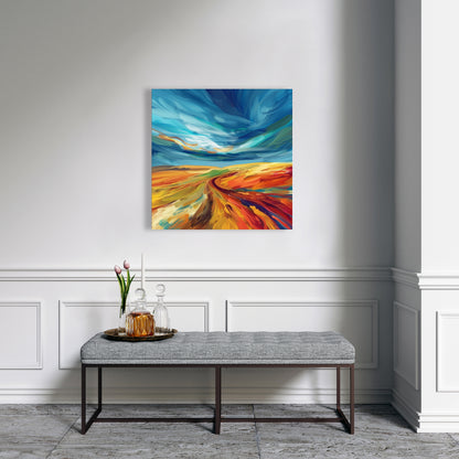 Land flow - 32"x32" Canvas