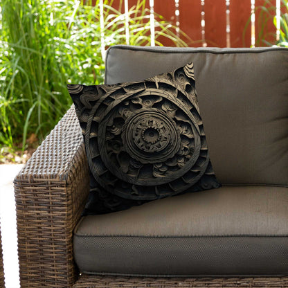 Cycles Poly Twill Throw Pillow | Stylish Home Decor Accent