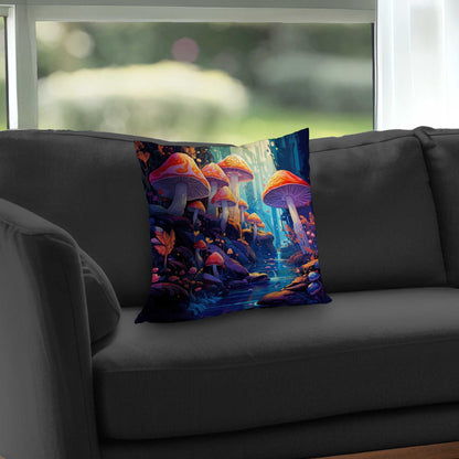 Regardez ça : un coussin décoratif en sergé de polyester pour la décoration intérieure.