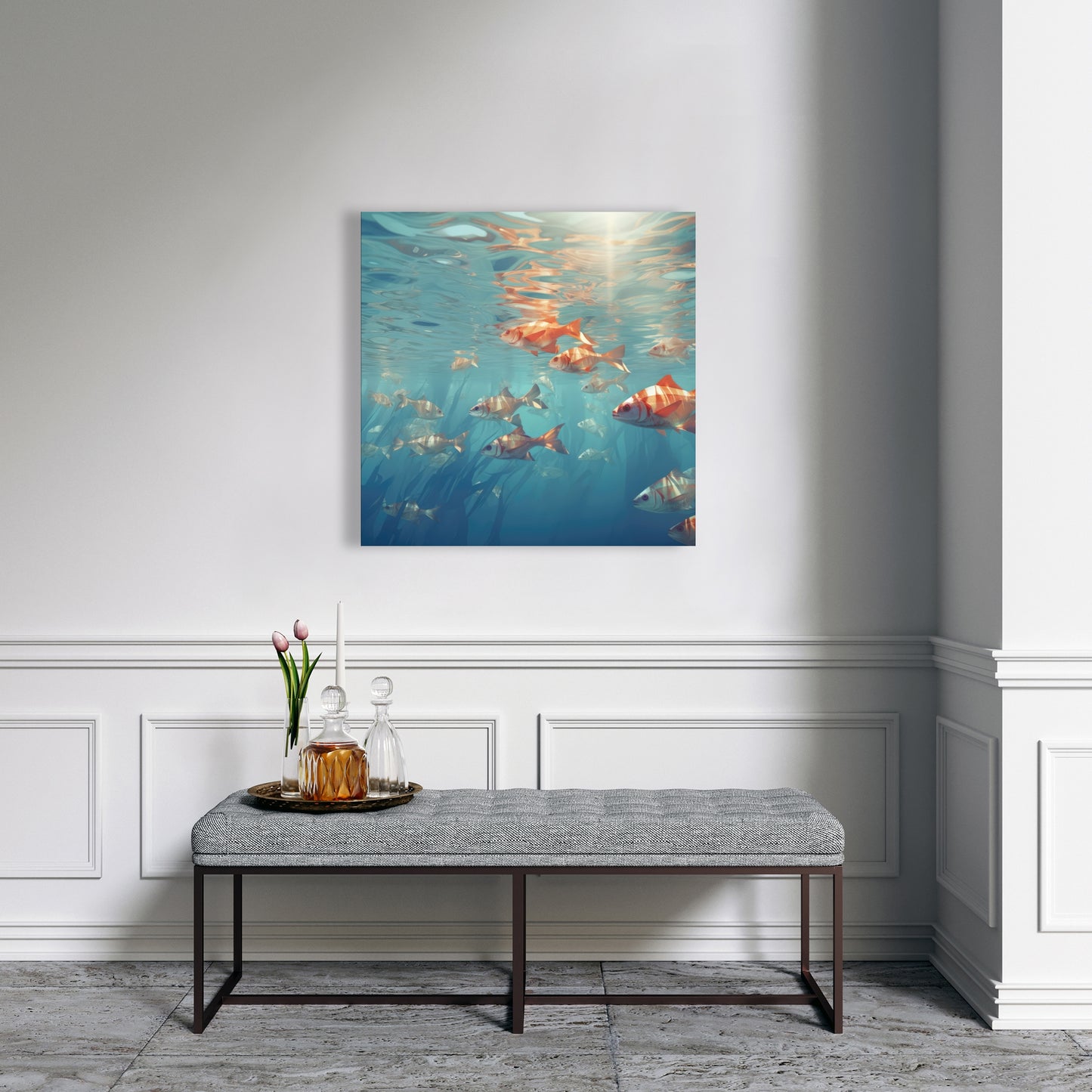 Surface tension - 32"x32" Canvas