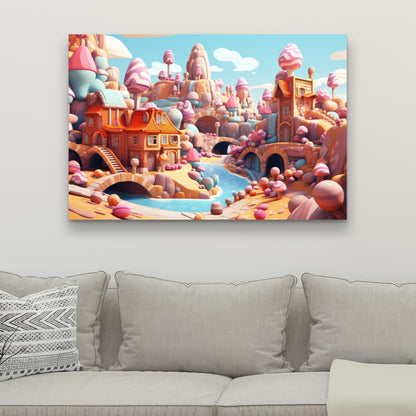 Sweet kingdom Pink Canvas - Stylish Home Decor Accent