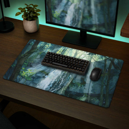 Tapis de bureau Sleeping Fall | Accessoire de décoration élégant pour la maison