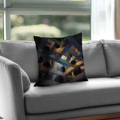 Pipe Dream Poly Twill Throw Pillow - Stylish Home Decor