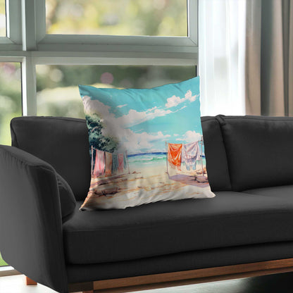 Sunny Side Poly Twill Throw Pillow | Home Decor Accent