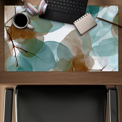 Translucent leaves - Desk Mat