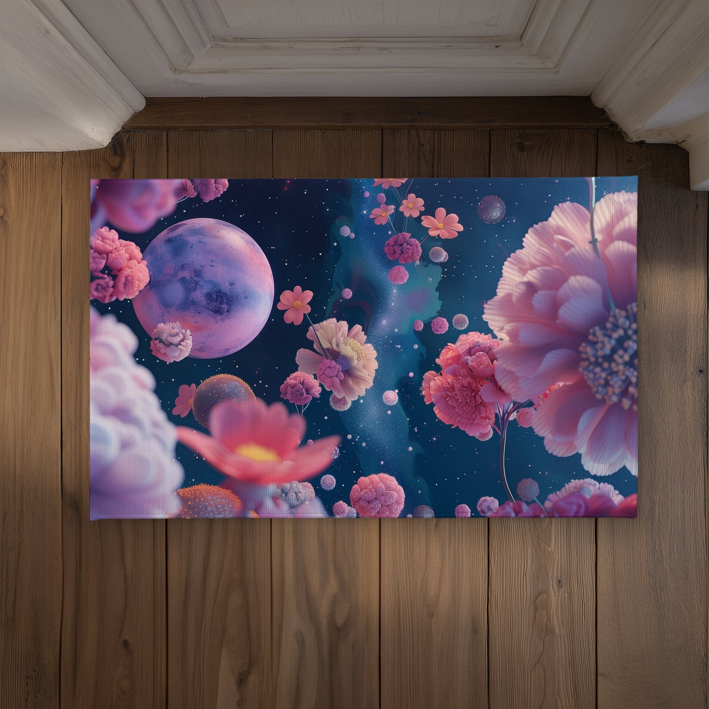 Pink Void Indoor Outdoor Door Mat - Stylish Home Decor