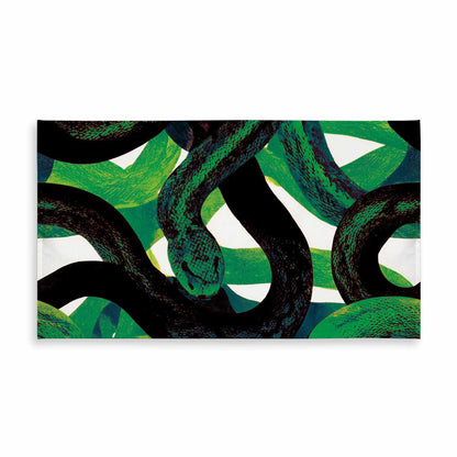 Emerald Coil Dance Tablecloth | Indoor Outdoor Home Decor