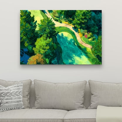 Peaceful course - 32"x32" Canvas