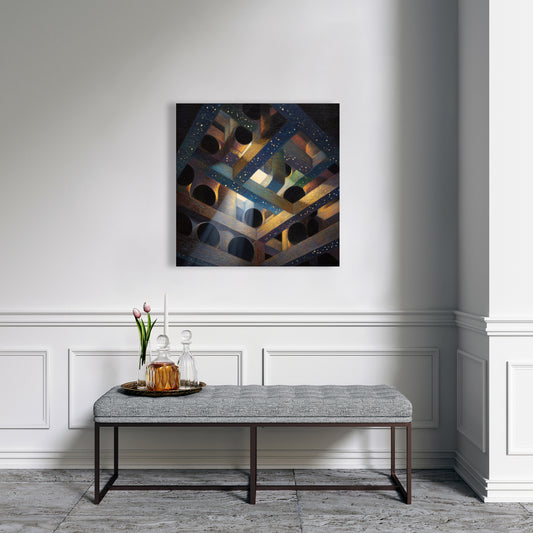 Pipe Dream - Gray Canvas Wall Art for Home Decor
